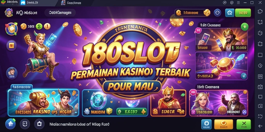 Tampilan gameplay menarik dari 180SLOT yang penuh warna.