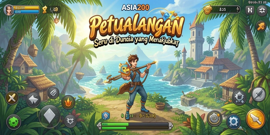 Tampilan menarik gameplay ASIA200 yang penuh petualangan.