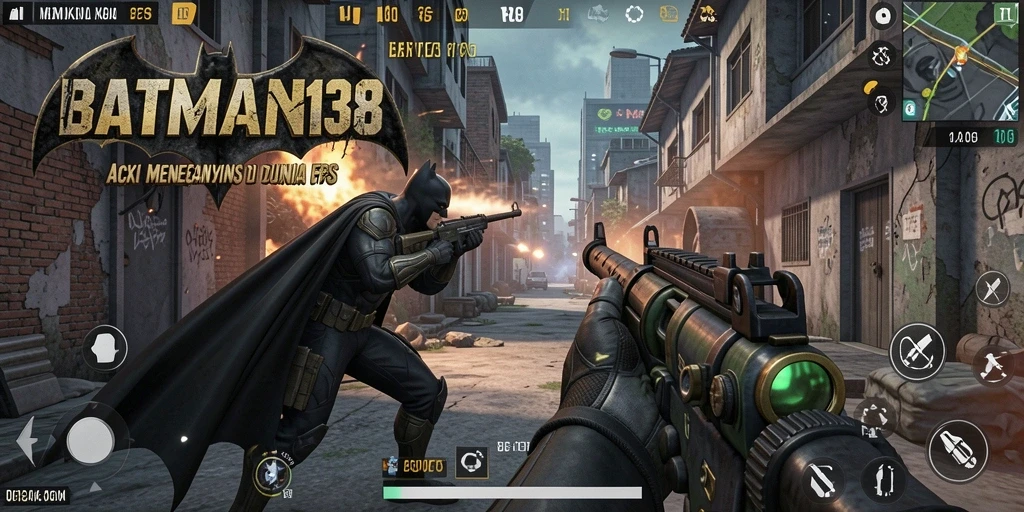 Tampilan menegangkan dari permainan FPS BATMAN138 dengan aksi yang intens.
