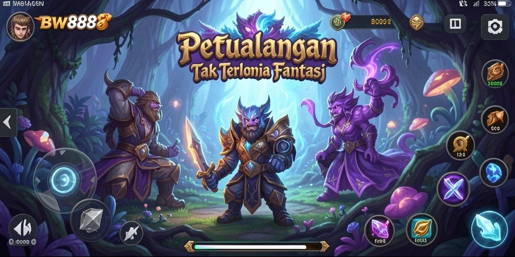Tangkapan layar BW888 menunjukkan aksi petualangan yang seru dan mendebarkan.