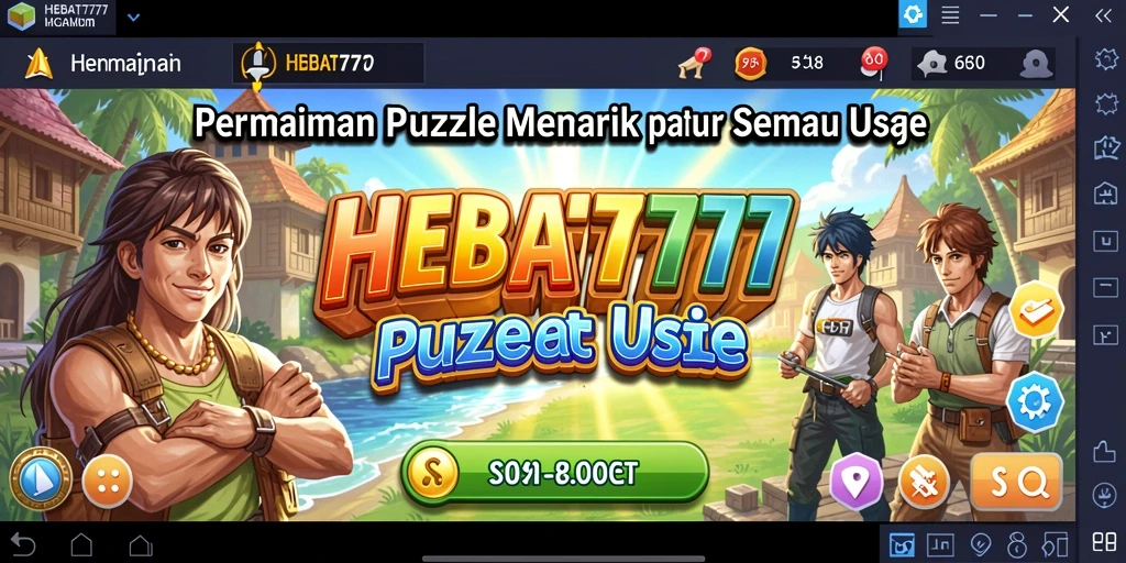 Gameplay menarik HEBAT777 dengan berbagai puzzle yang menantang.