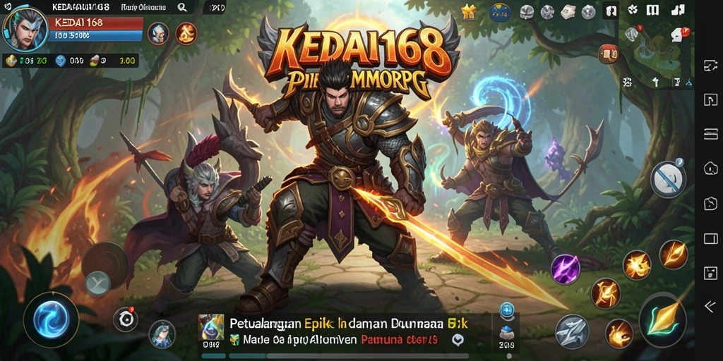 Tampilan gameplay seru dalam dunia <strong>KEDAI168</strong> yang menakjubkan.