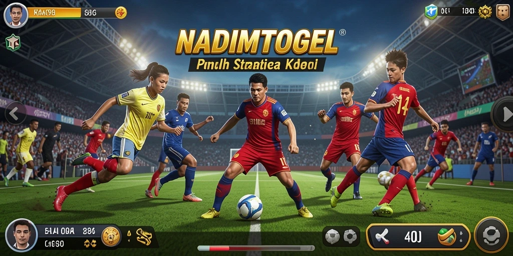 Tampilan gameplay olahraga yang mendebarkan di NADIMTOGEL.