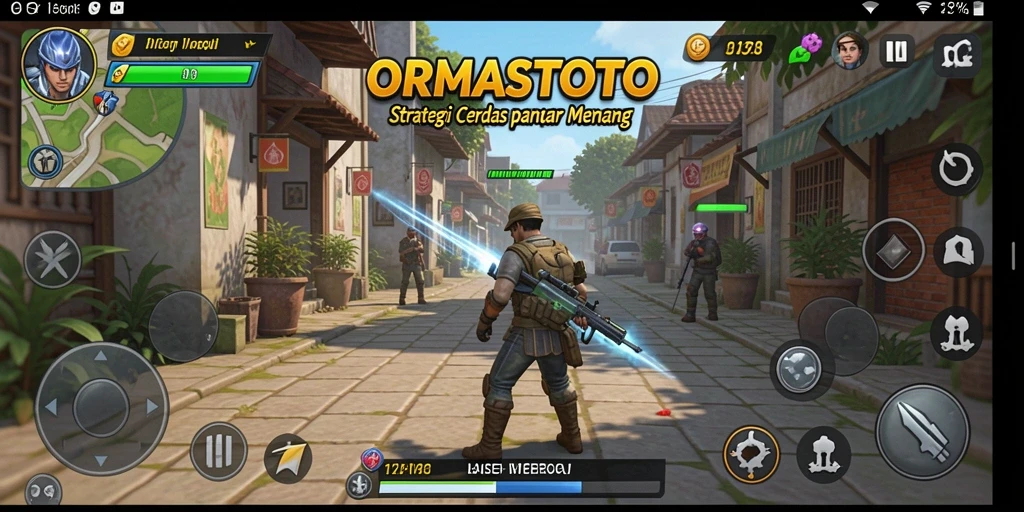 Tampilan gameplay strategis dalam ORMASTOTO yang penuh tantangan.