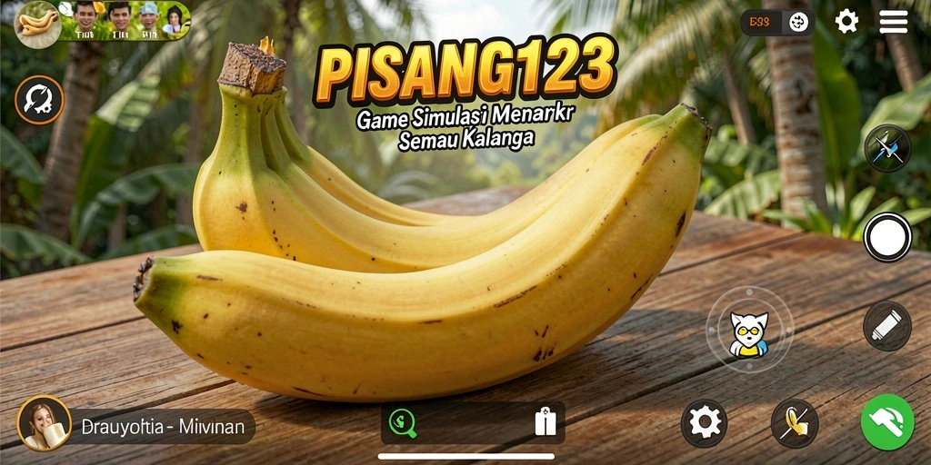 Tampilan utama gameplay PISANG123 yang menarik dan interaktif.