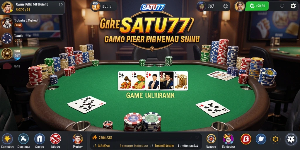 Gameplay Poker yang mendebarkan dengan grafis menawan.